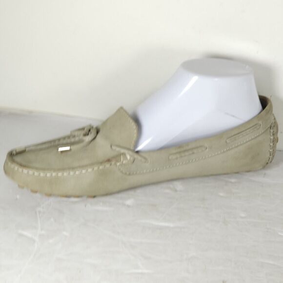 Mercanti Fiorentini Women's US11B Gray Suede Bow Flat Driving Loafer Shoes - Picture 6 of 16